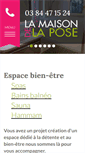 Mobile Screenshot of lamaisondelapose.fr